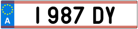 Trailer License Plate